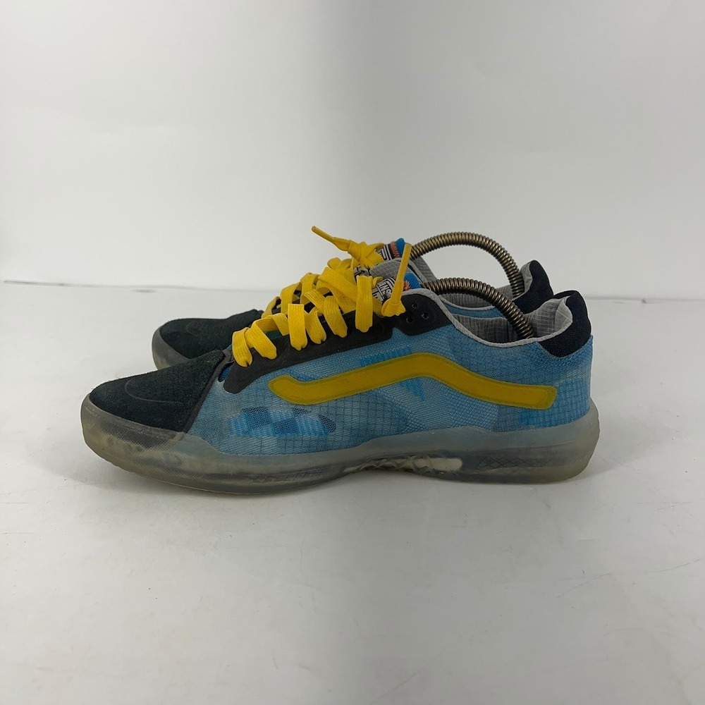Vans EVDNT UltimateWaffle Mens 8.5 Blue Yellow Black Skate Shoes 721356 - Picture 6 of 11